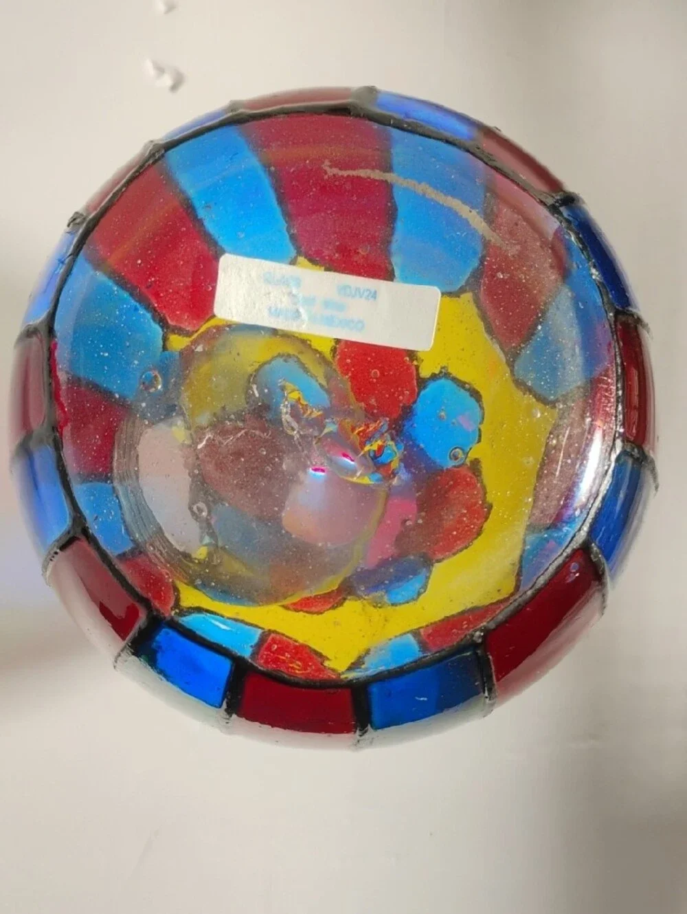 Vidrio Stained-Glass Style Multicolor Decorative Wine Chiller